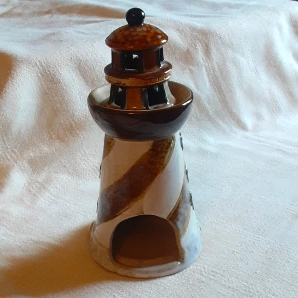 Lighthouse Votive/Candle Ceramic Holder - Picture 2 of 7